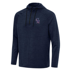 Colorado Rockies Antigua Spikes Stars and Stripes Team Logo Quarter-Zip Pullover Hoodie | MLB Discount