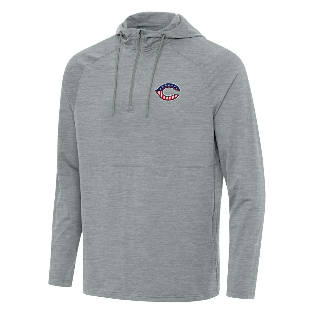 Cincinnati Reds Antigua Spikes Stars and Stripes Team Logo Quarter-Zip Pullover Hoodie | MLB Near me