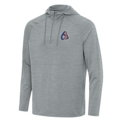 Baltimore Orioles Antigua Spikes Stars and Stripes Team Logo Quarter-Zip Pullover Hoodie | MLB Online