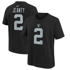 Las Vegas Raiders Nike Ashton Jeanty  Youth 2025 NFL Draft First Round Pick Name & Number T-Shirt