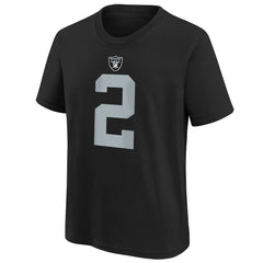 Las Vegas Raiders Nike Ashton Jeanty  Youth 2025 NFL Draft First Round Pick Name & Number T-Shirt