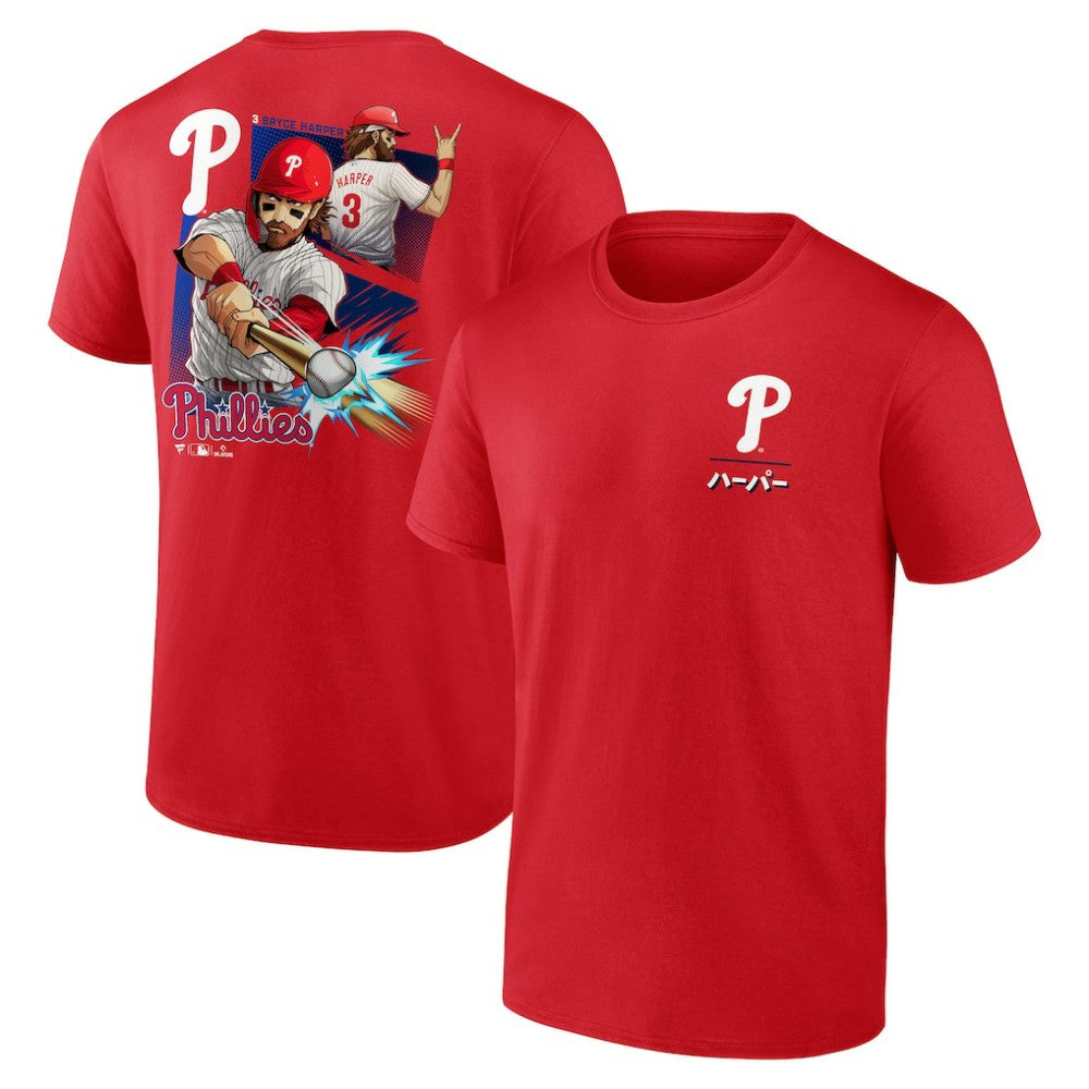 Bryce Harper Philadelphia Phillies Anime Player T-Shirt | MLB Near me