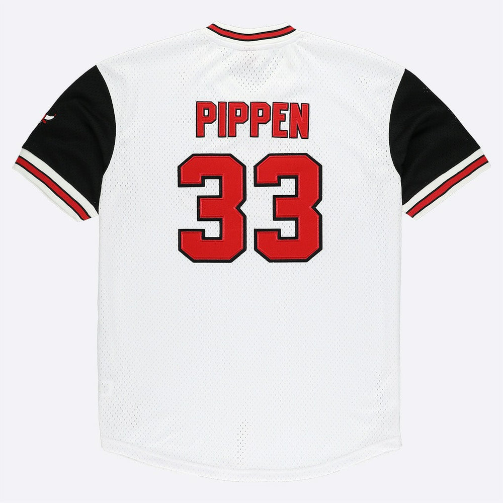 Scottie Pippen Chicago Bulls Player Mesh V-Neck Shirt sale New