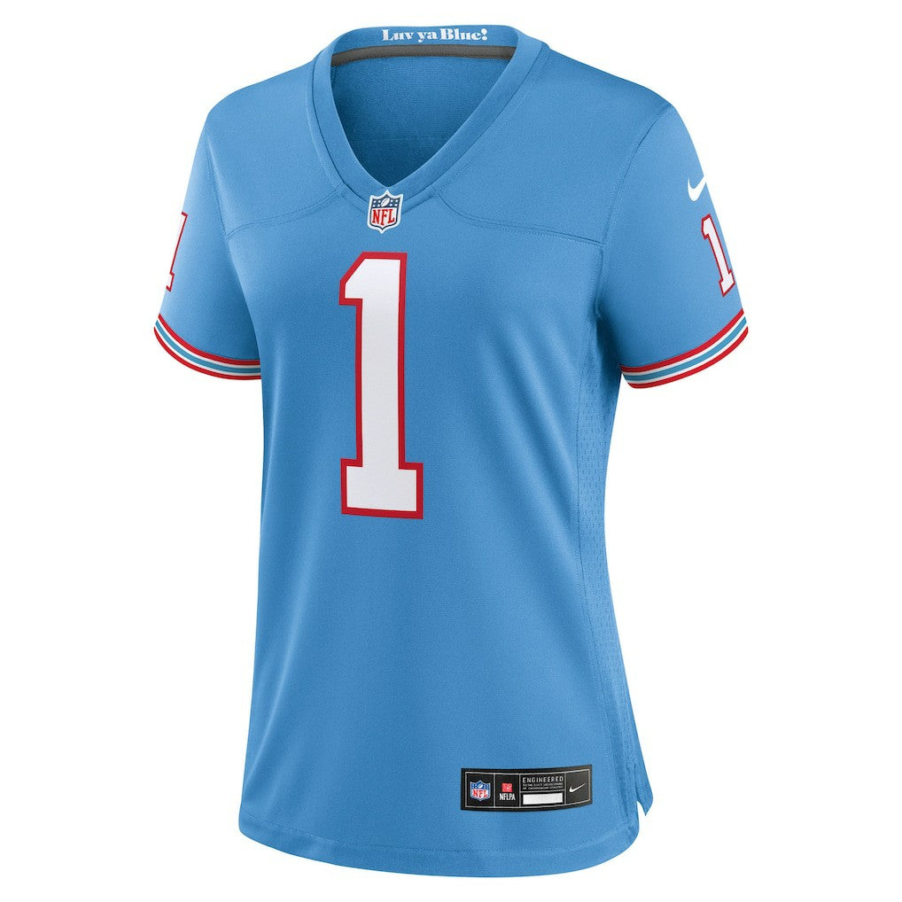 Tennessee Titans Nike Cam Ward  Women's 2025 NFL Draft 2nd Alternate Game Jersey