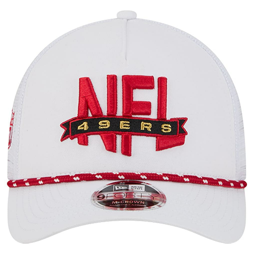 San Francisco 49ers New Era NFL 9FORTY A-Frame M-Crown Adjustable Trucker Hat