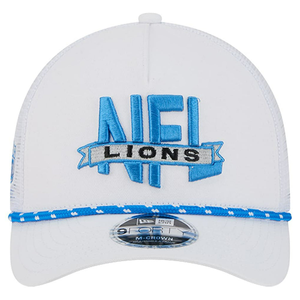 Detroit Lions New Era NFL 9FORTY A-Frame M-Crown Adjustable Trucker Hat