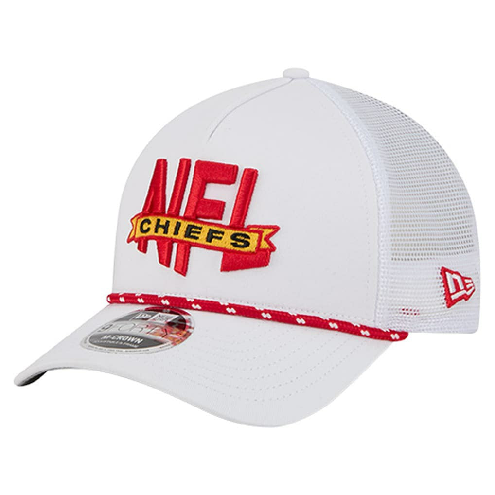Kansas City Chiefs New Era NFL 9FORTY A-Frame M-Crown Adjustable Trucker Hat