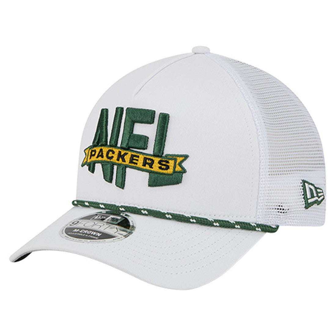Green Bay Packers New Era NFL 9FORTY A-Frame M-Crown Adjustable Trucker Hat