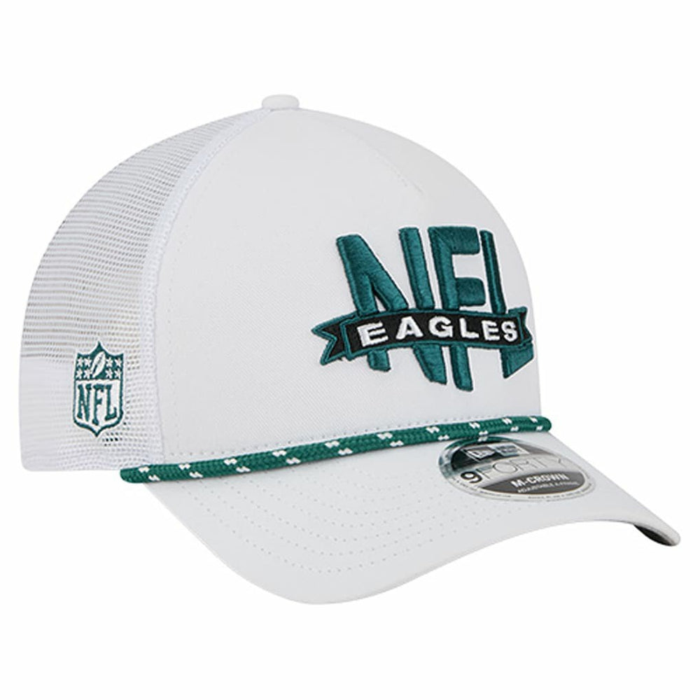 Philadelphia Eagles New Era NFL 9FORTY A-Frame M-Crown Adjustable Trucker Hat