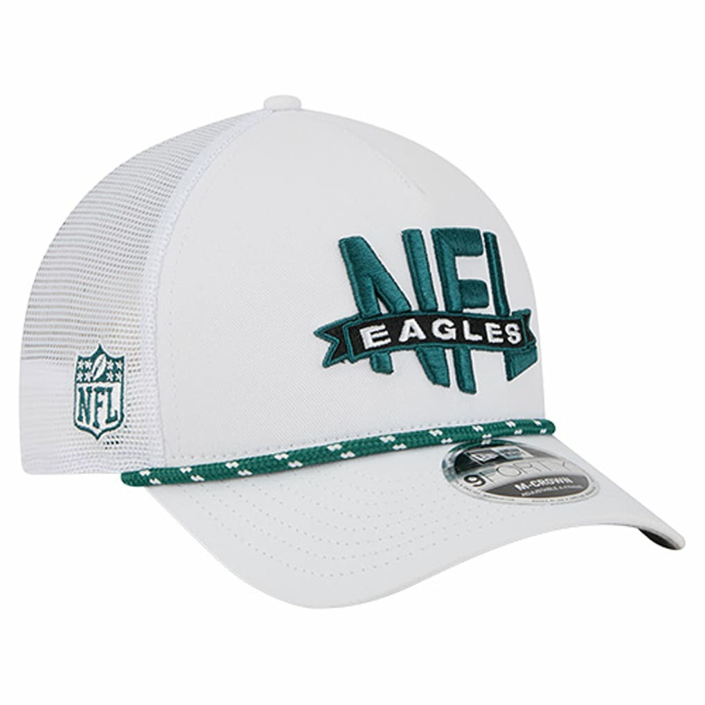 Philadelphia Eagles New Era NFL 9FORTY A-Frame M-Crown Adjustable Trucker Hat