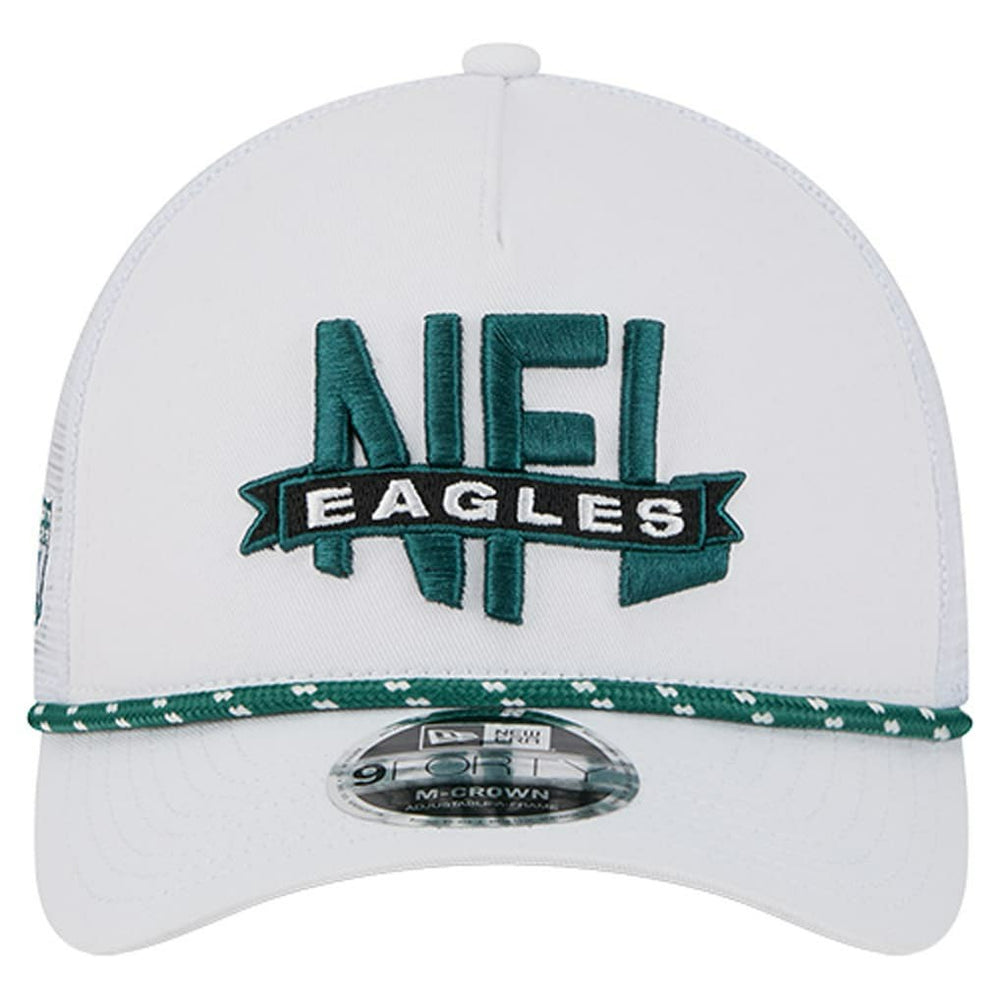 Philadelphia Eagles New Era NFL 9FORTY A-Frame M-Crown Adjustable Trucker Hat