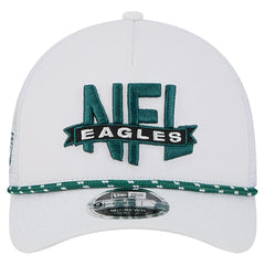 Philadelphia Eagles New Era NFL 9FORTY A-Frame M-Crown Adjustable Trucker Hat