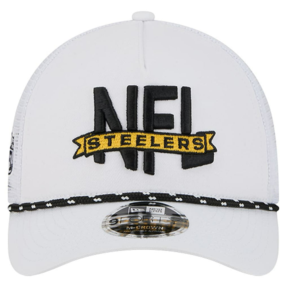 Pittsburgh Steelers New Era NFL 9FORTY A-Frame M-Crown Adjustable Trucker Hat