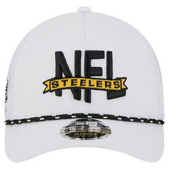 Pittsburgh Steelers New Era NFL 9FORTY A-Frame M-Crown Adjustable Trucker Hat