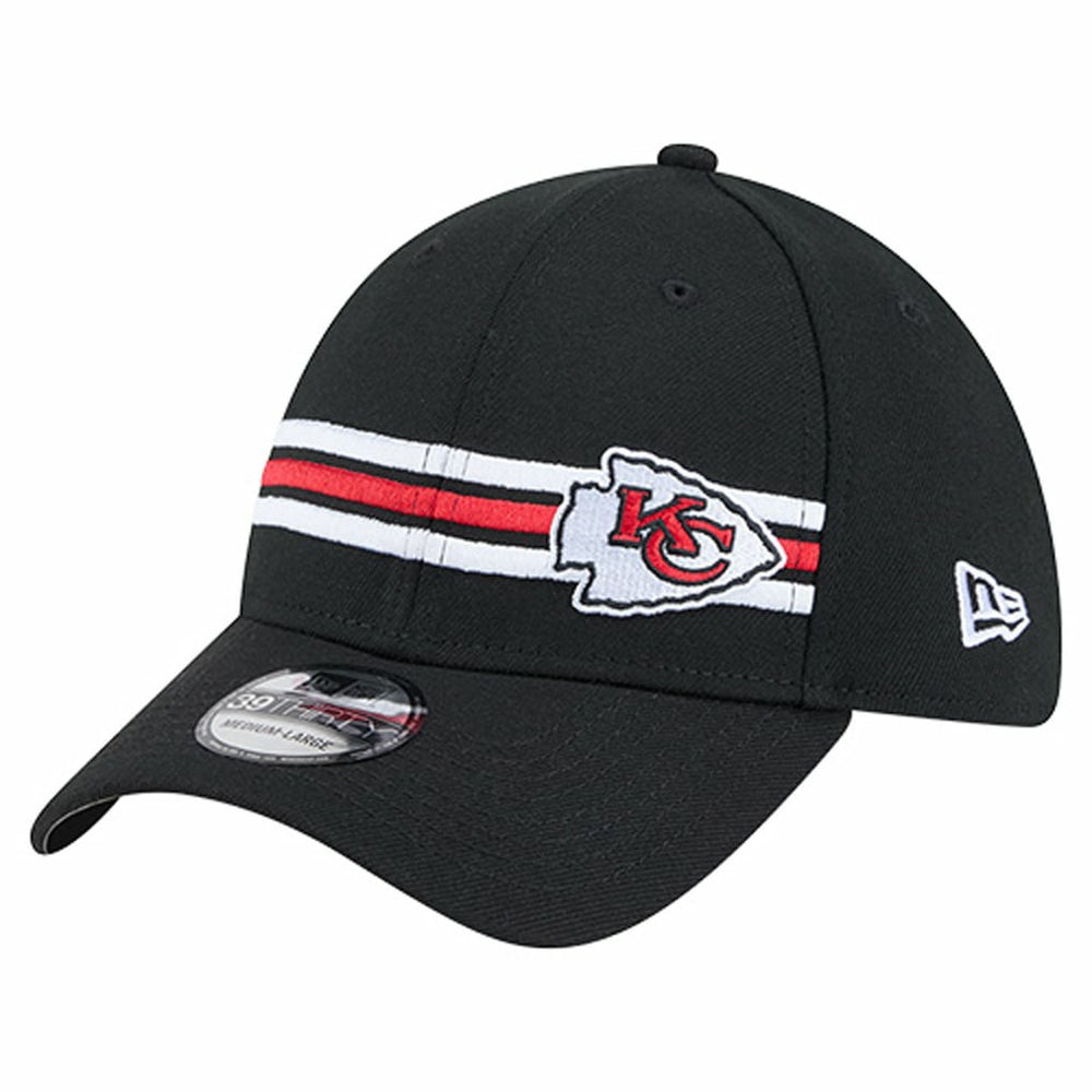 Kansas City Chiefs New Era Stripes 39THIRTY Flex Hat