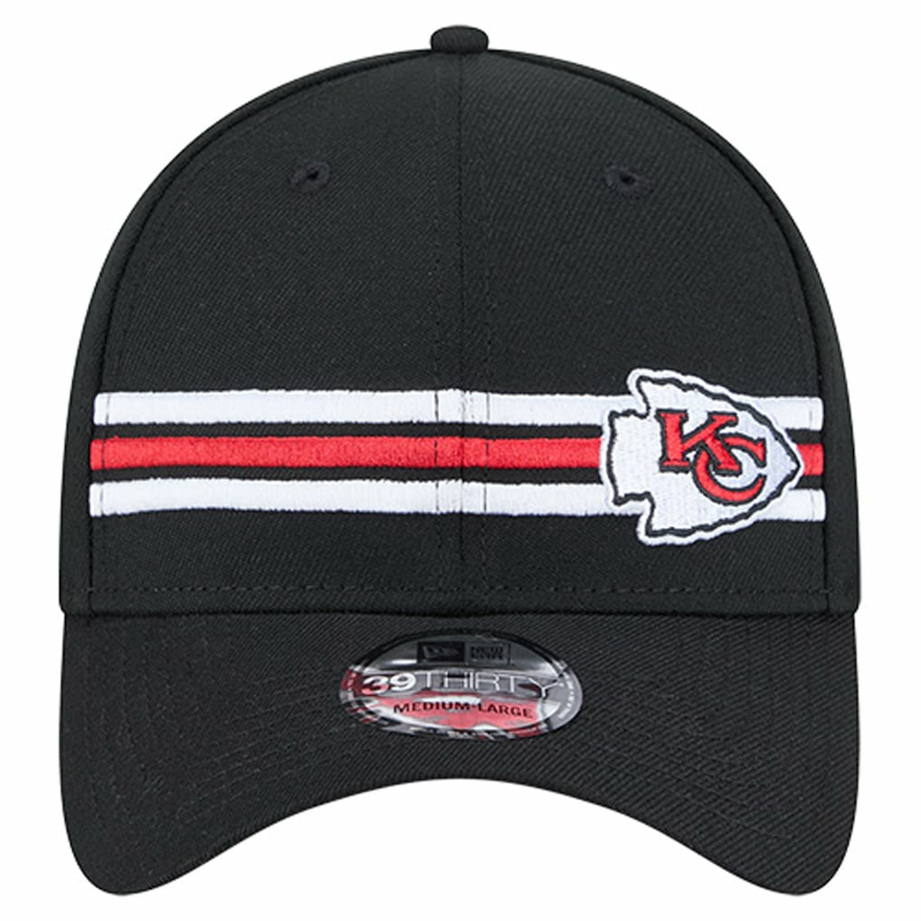Kansas City Chiefs New Era Stripes 39THIRTY Flex Hat