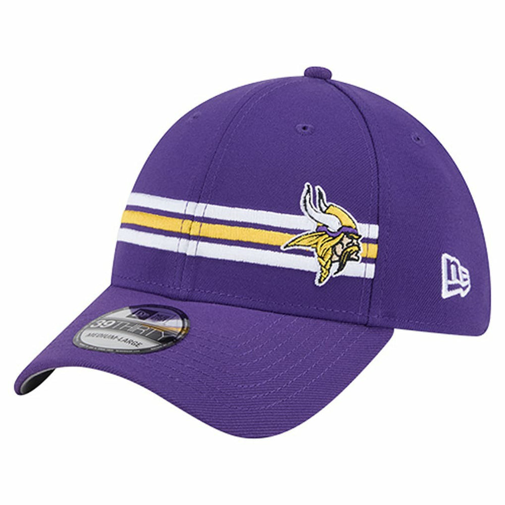 Minnesota Vikings New Era Stripes 39THIRTY Flex Hat