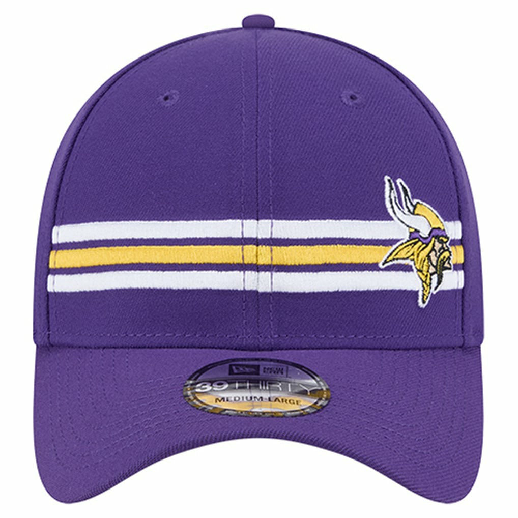 Minnesota Vikings New Era Stripes 39THIRTY Flex Hat