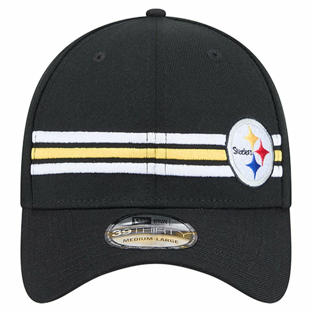 Pittsburgh Steelers New Era Stripes 39THIRTY Flex Hat