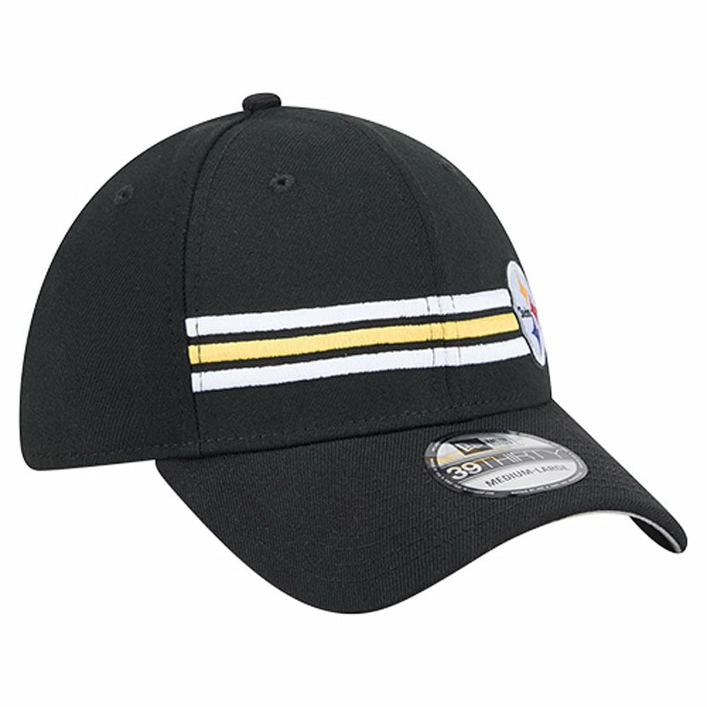 Pittsburgh Steelers New Era Stripes 39THIRTY Flex Hat