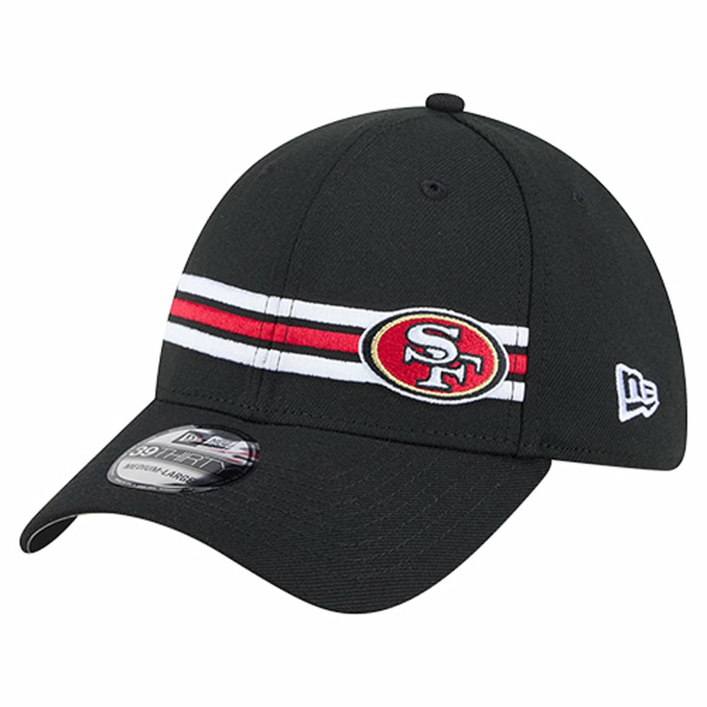 San Francisco 49ers New Era Stripes 39THIRTY Flex Hat