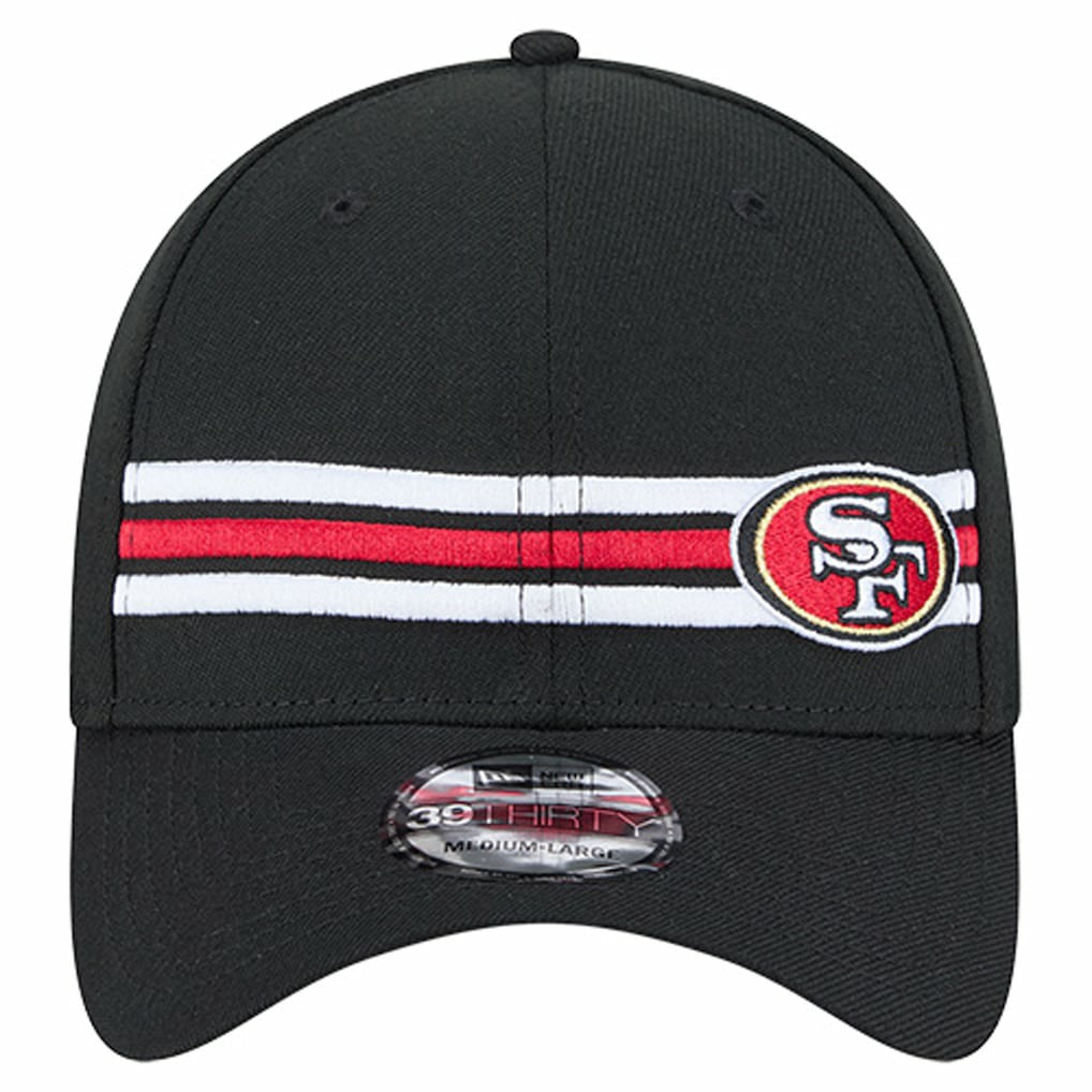 San Francisco 49ers New Era Stripes 39THIRTY Flex Hat