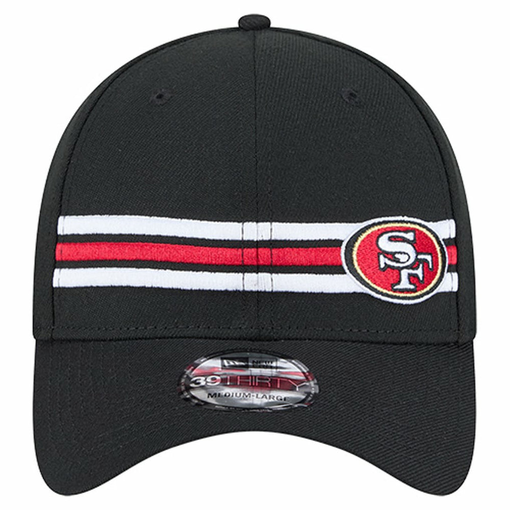 San Francisco 49ers New Era Stripes 39THIRTY Flex Hat