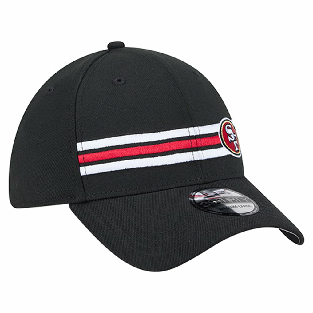 San Francisco 49ers New Era Stripes 39THIRTY Flex Hat