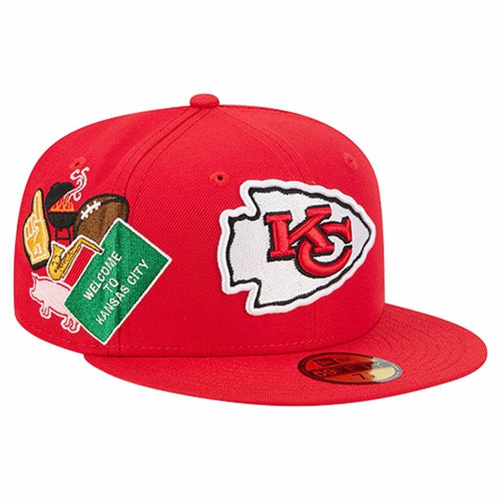 Kansas City Chiefs New Era Group Chat 59FIFTY Fitted Hat