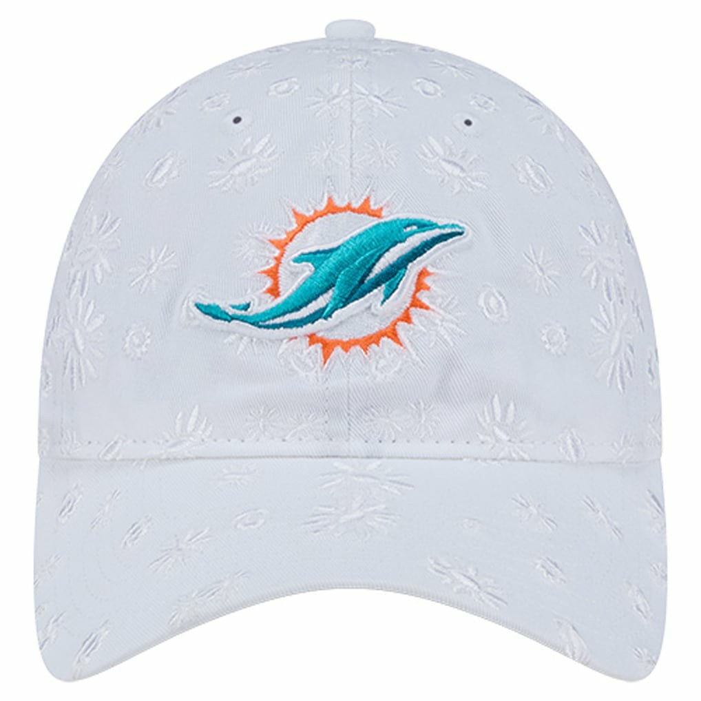Miami Dolphins New Era Women's Floral 9TWENTY Adjustable Hat