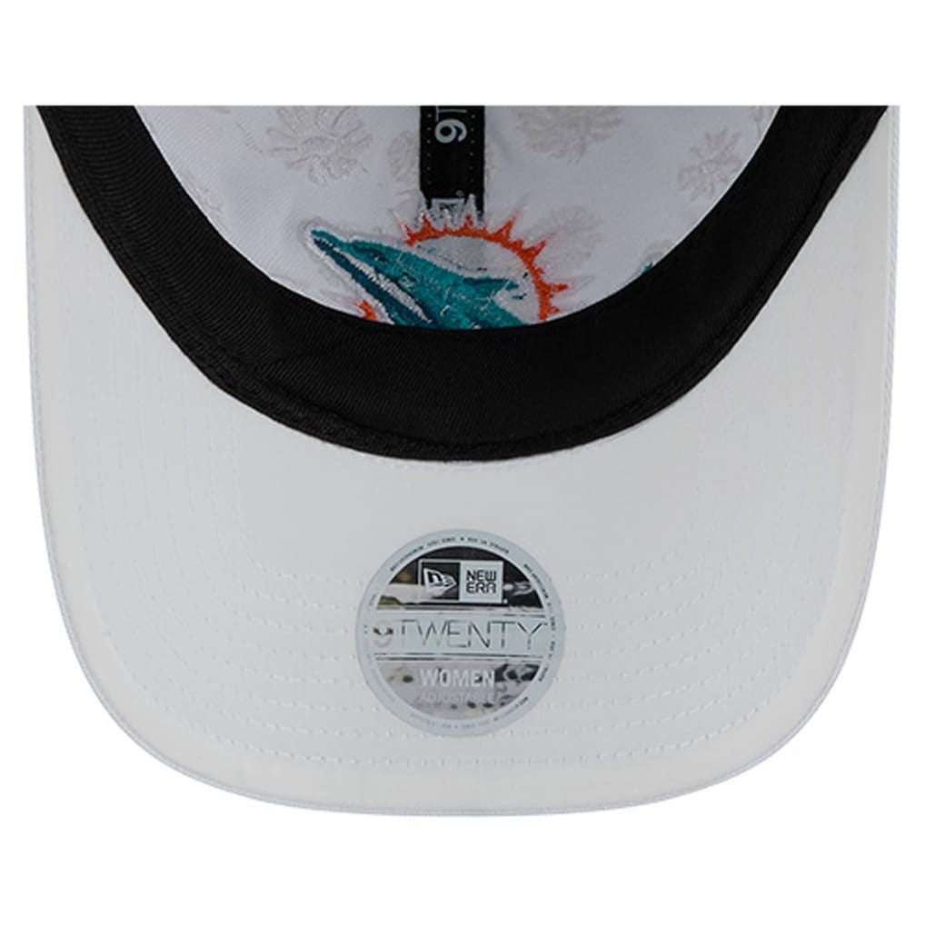Miami Dolphins New Era Women's Floral 9TWENTY Adjustable Hat