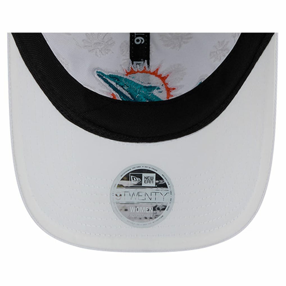 Miami Dolphins New Era Women's Floral 9TWENTY Adjustable Hat