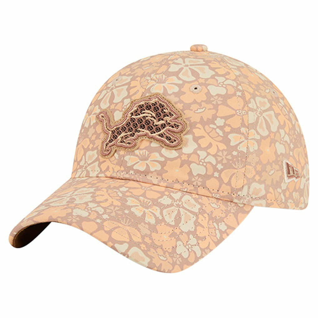 Detroit Lions New Era Women's Floral 9TWENTY Adjustable Hat