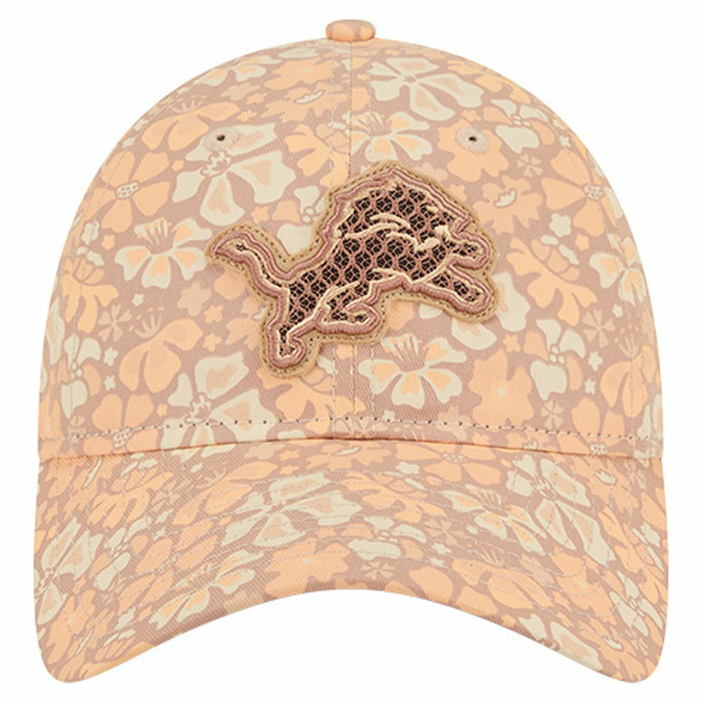 Detroit Lions New Era Women's Floral 9TWENTY Adjustable Hat