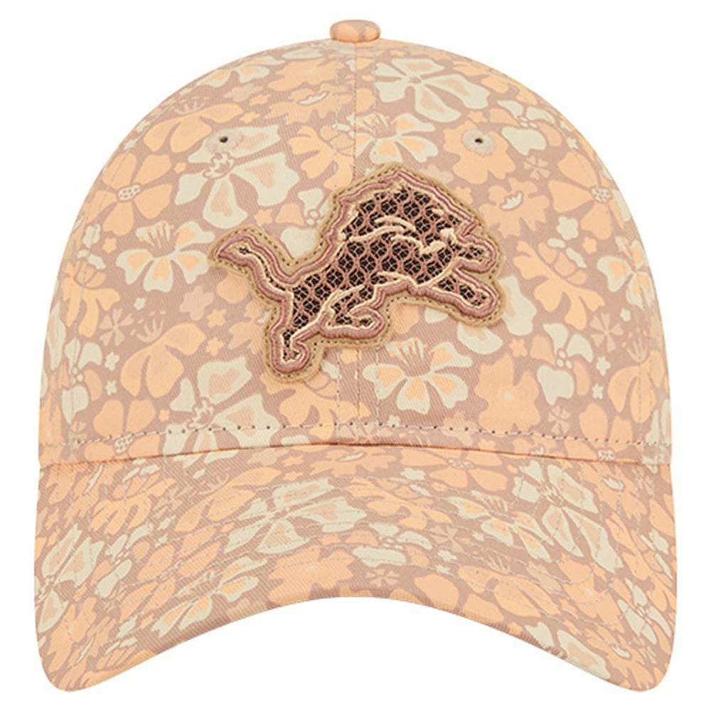 Detroit Lions New Era Women's Floral 9TWENTY Adjustable Hat