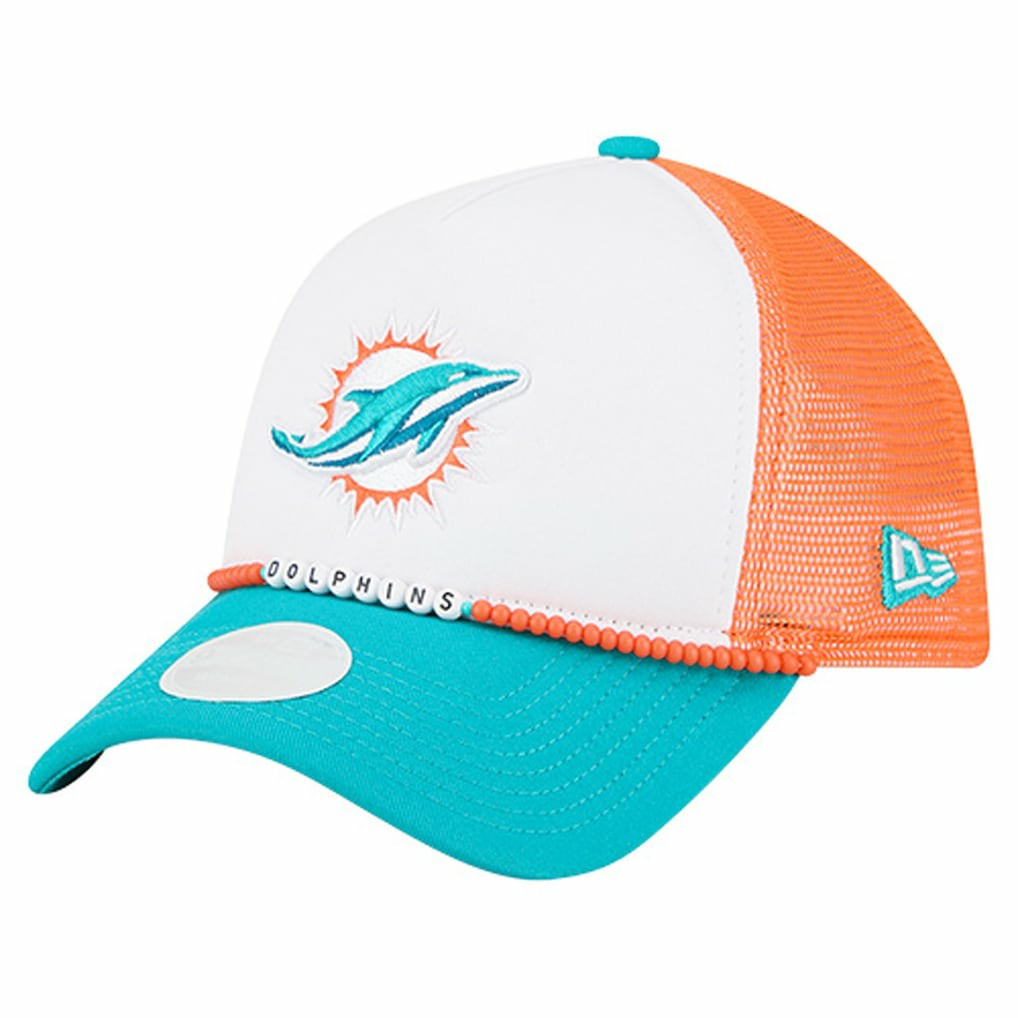 Miami Dolphins New Era Women's Friendship Bracelet 9FORTY Adjustable Hat