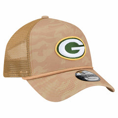 Green Bay Packers New Era Wheat Camo 9FORTY Adjustable Hat