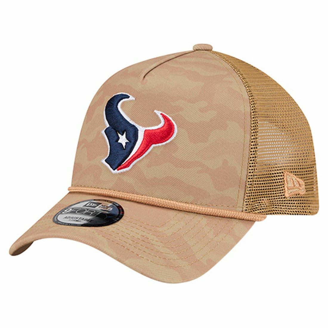 Houston Texans New Era Wheat Camo 9FORTY Adjustable Hat