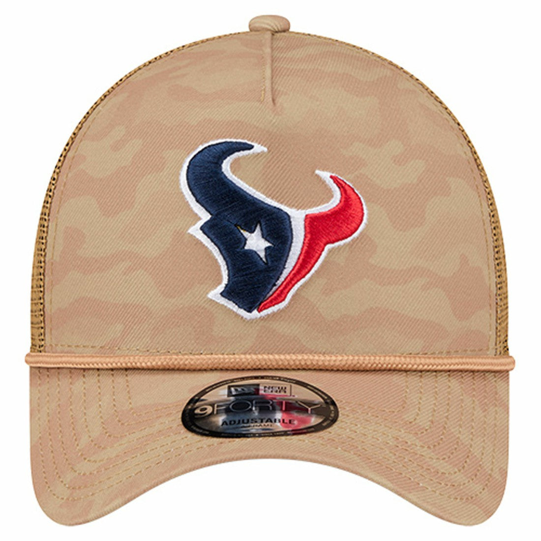 Houston Texans New Era Wheat Camo 9FORTY Adjustable Hat