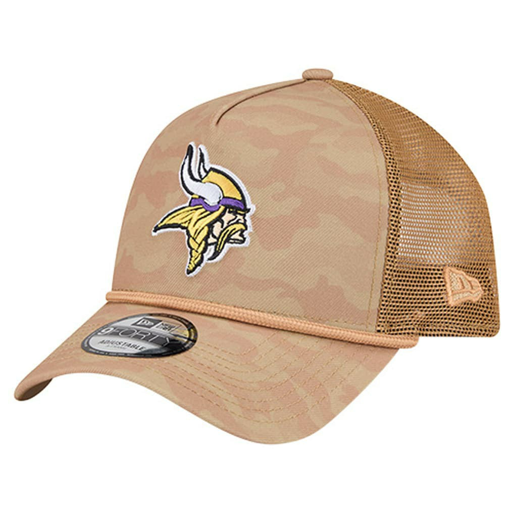 Minnesota Vikings New Era Wheat Camo 9FORTY Adjustable Hat