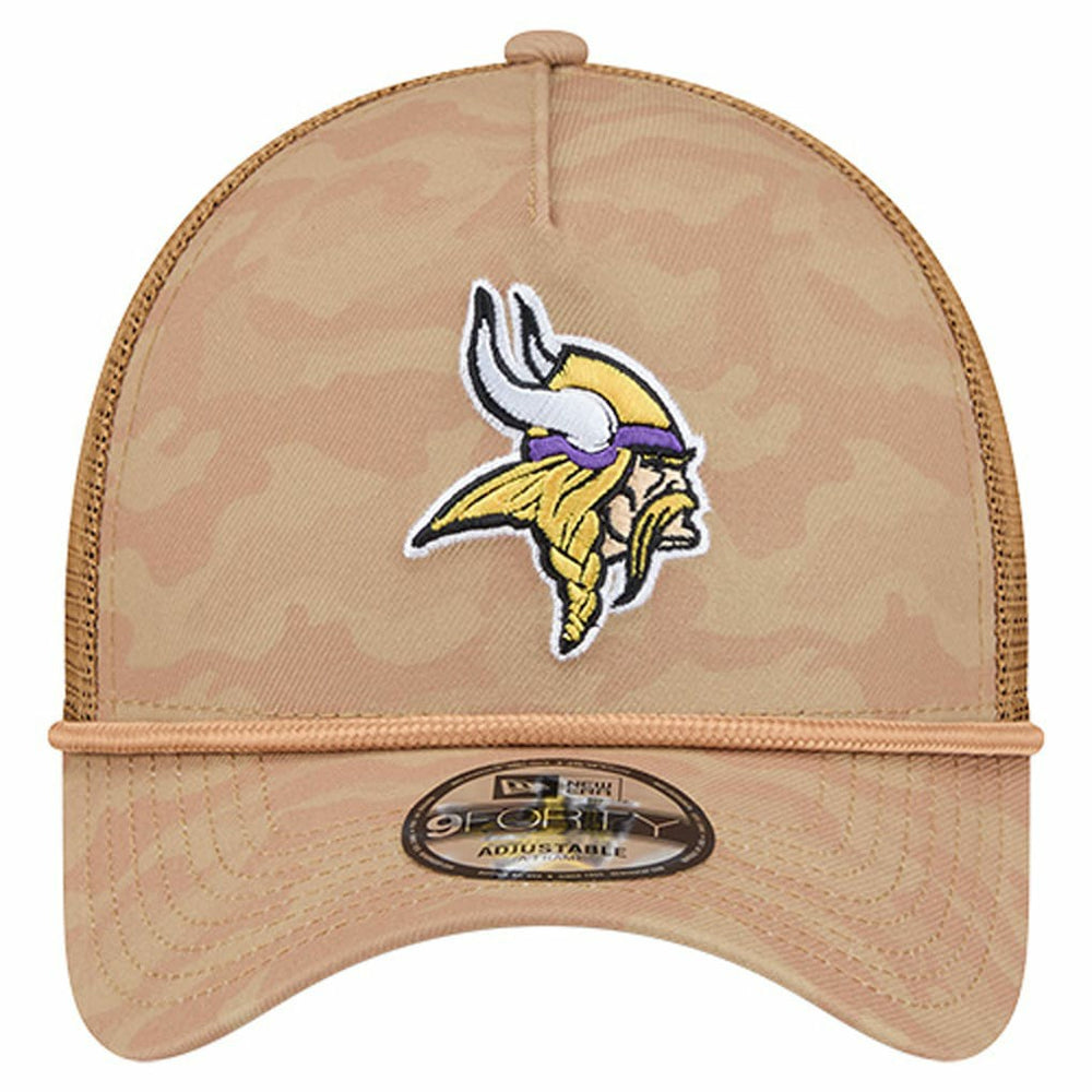 Minnesota Vikings New Era Wheat Camo 9FORTY Adjustable Hat