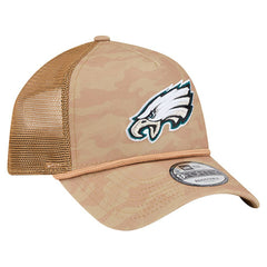 Philadelphia Eagles New Era Wheat Camo 9FORTY Adjustable Hat
