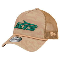 New York Jets New Era Wheat Camo 9FORTY Adjustable Hat