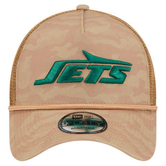 New York Jets New Era Wheat Camo 9FORTY Adjustable Hat