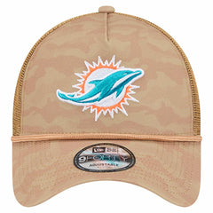 Miami Dolphins New Era Wheat Camo 9FORTY Adjustable Hat