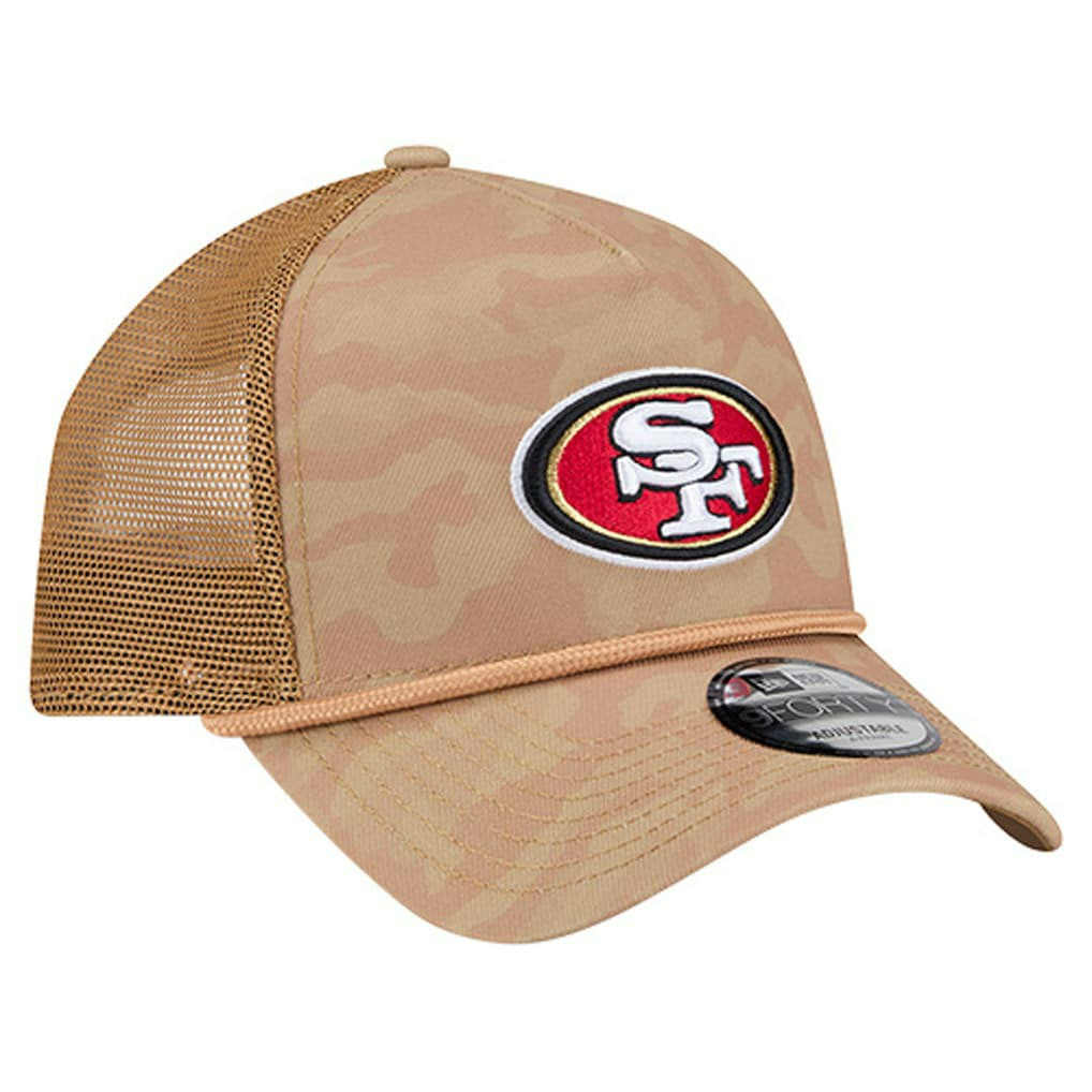 San Francisco 49ers New Era Wheat Camo 9FORTY Adjustable Hat