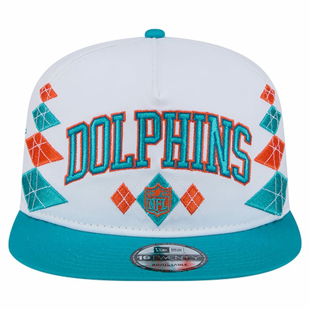 Miami Dolphins New Era Argyle 19TWENTY Adjustable Hat