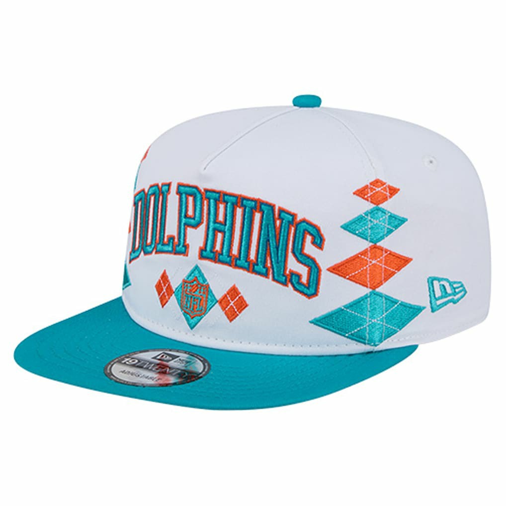 Miami Dolphins New Era Argyle 19TWENTY Adjustable Hat