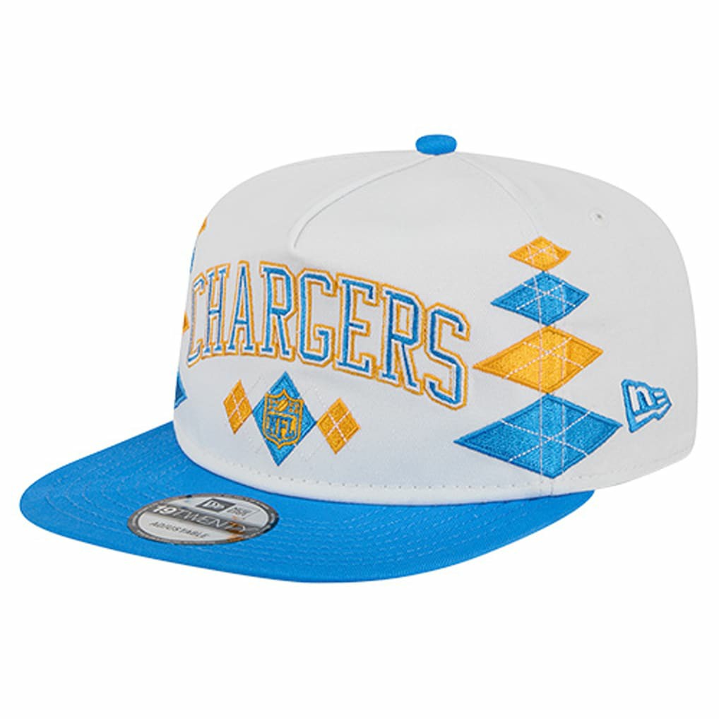 Los Angeles Chargers New Era Argyle 19TWENTY Adjustable Hat