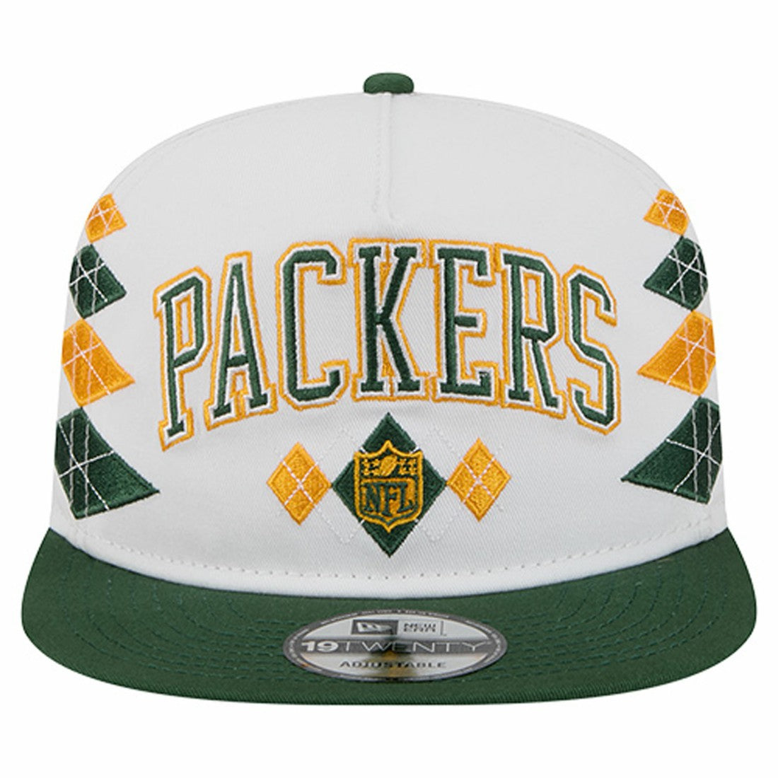 Green Bay Packers New Era Argyle 19TWENTY Adjustable Hat